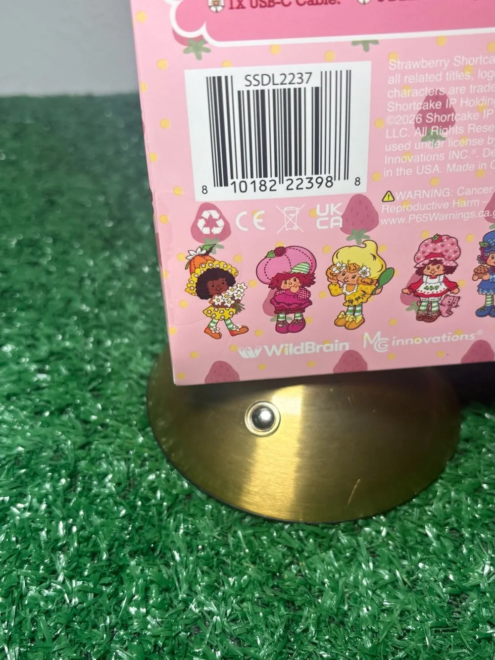 Strawberry Shortcake  Touch Lamp USB Rechargeable 3 Dimmable Settings